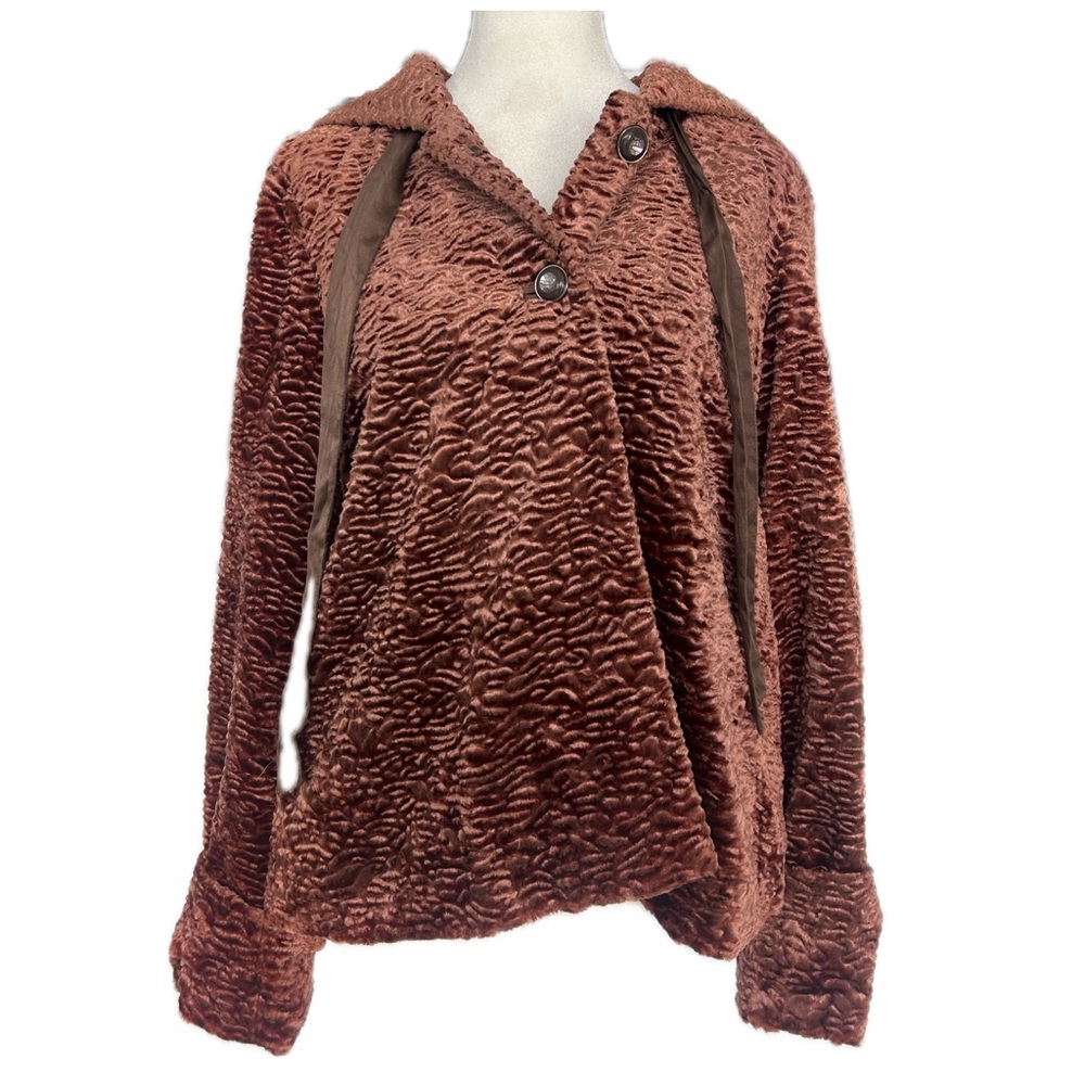 Elevenses Crushed Velvet Swing Jacket Bronze